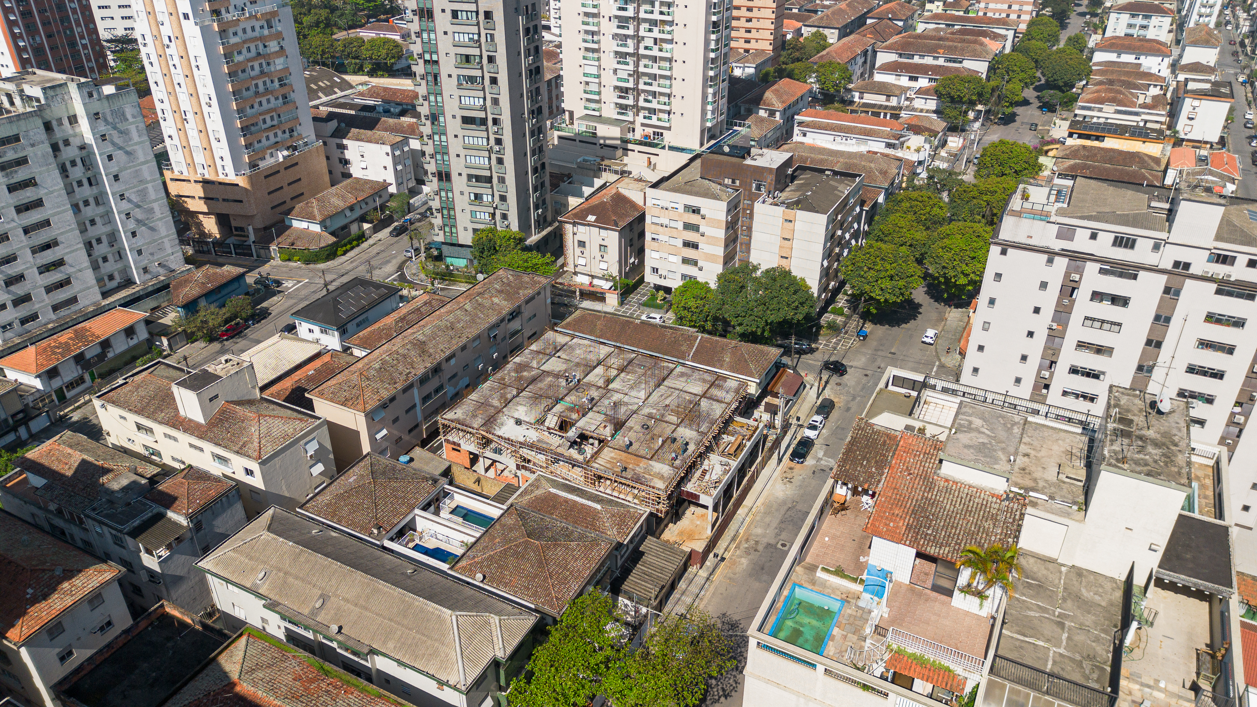 Royal Park em construção e contexto urbano do entorno em agosto de 2026